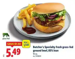 Lidl My Lidl Butcher's Specialty fresh grass-fed ground beef offer