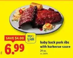 Lidl my Lidl baby back pork ribs offer