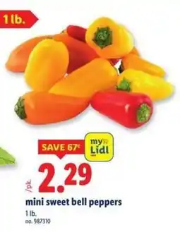 Lidl my Lidl mini sweet bell peppers offer