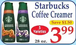 DeMoulas Market Basket Starbucks Coffee Creamer offer