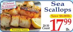 DeMoulas Market Basket Sea Scallops offer