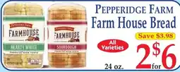 DeMoulas Market Basket Pepperidge Farm Farm House Bread offer