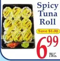 DeMoulas Market Basket Spicy Tuna Roll offer