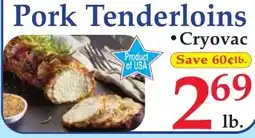 DeMoulas Market Basket Pork Tenderloins offer