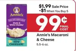 Coborn's Annie's Macaroni & Cheese offer