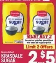 Ctown Krasdale granulated sugar offer