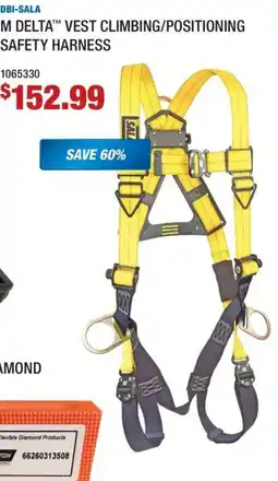 Fastenal Dbi-sala delta vest climbing/positioning safety harness offer