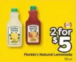 Weis Markets Florida's Natural Lemonade offer