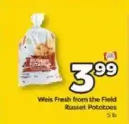 Weis Markets Weis Fresh from the Field Russet Potatoes offer