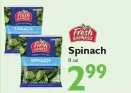 Festival Foods Fresh Express Spinach offer