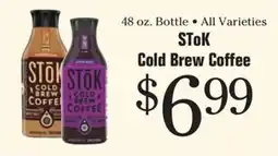 Morton Williams Stok cold brew coffee offer