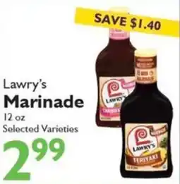 Festival Foods Lawry's Marinade offer