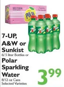 Festival Foods 7-up, a&w or sunkist polar sparkling water offer