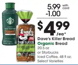 Fred Meyer Dave's Killer Bread Organic Bread offer