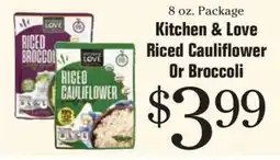 Morton Williams Kitchen & Love Riced Cauliflower Or Broccoli offer