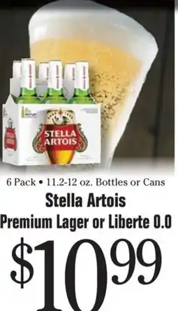 Morton Williams Stella Artois Premium Lager or Liberte 0.0 offer