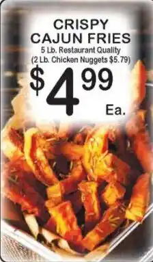 Foodland Crispy Cajun Fries offer