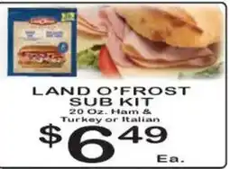 Foodland Land o'Frost sub kit offer