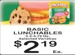 Foodland Basic Lunchables offer