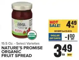 Food Lion Nature's Promise Organic Fruit Spread offer
