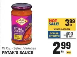 Food Lion Patak's sauce offer