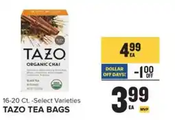 Food Lion Tazo tea bags offer