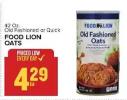 Food Lion Food Lion old fashioned oats offer