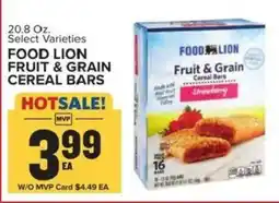Food Lion Food Lion Fruit & Grain Cereal Bars offer