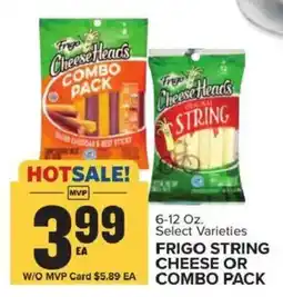 Food Lion Frigo string cheese or combo pack offer