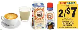 Food Lion Planet oat oatmilk or creamer offer