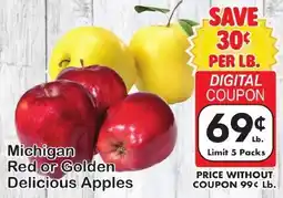 Fairplay Michigan Red or Golden Delicious Apples offer