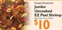 Festival Foods Great American jumbo uncooked ez peel shrimp offer