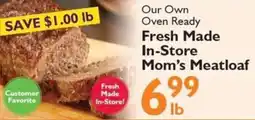 Festival Foods Our Own Oven Ready Fresh Made In-Store Mom's Meatloaf offer