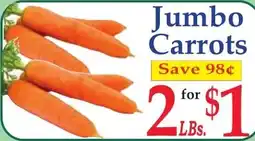 DeMoulas Market Basket Jumbo Carrots offer