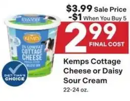 Coborn's Kemps Cottage Cheese or Daisy Sour Cream offer