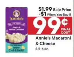 Coborn's Annie's Macaroni & Cheese offer