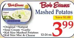 DeMoulas Market Basket Bob Evans Mashed Potatoes offer