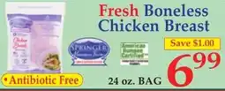 DeMoulas Market Basket Springer fresh boneless chicken breast offer