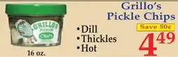 DeMoulas Market Basket Grillo's Pickle Chips offer