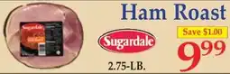 DeMoulas Market Basket Sugardale Ham Roast offer