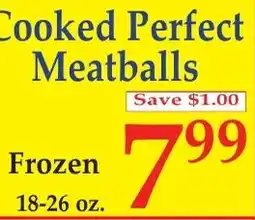 DeMoulas Market Basket Cooked Perfect Meatballs offer