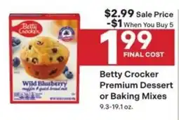 Coborn's Betty Crocker Premium Dessert or Baking Mixes offer