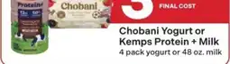 Coborn's Chobani Yogurt or Kemps Protein + Milk offer