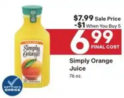Coborn's Simply Orange Juice offer