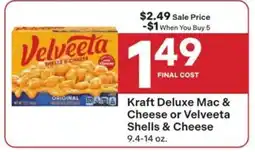 Coborn's Kraft Deluxe Mac & Cheese or Velveeta Shells & Cheese offer