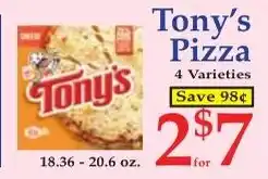 DeMoulas Market Basket Tony's Pizza offer