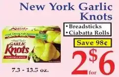 DeMoulas Market Basket New York Garlic Knots offer