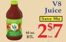 DeMoulas Market Basket V8 Juice offer