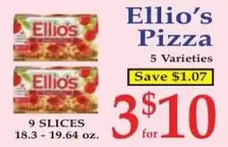DeMoulas Market Basket Ellio's pizza offer