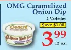 DeMoulas Market Basket Omg caramelized onion dip offer